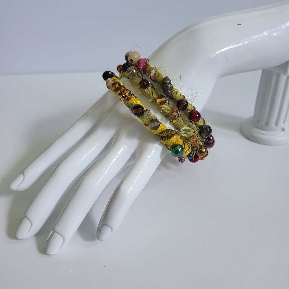 Handcrafted Stack Bracelet Set - Picture 2 of 10